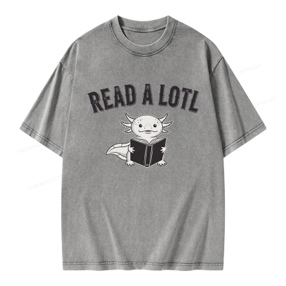 Pagewing Read A Lotl Unisex Washed T-shirt