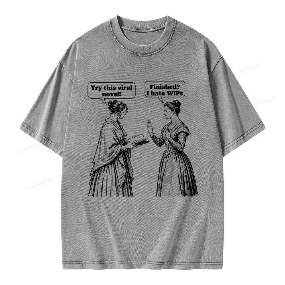Pagewing Books Lover Unisex Washed T-shirt