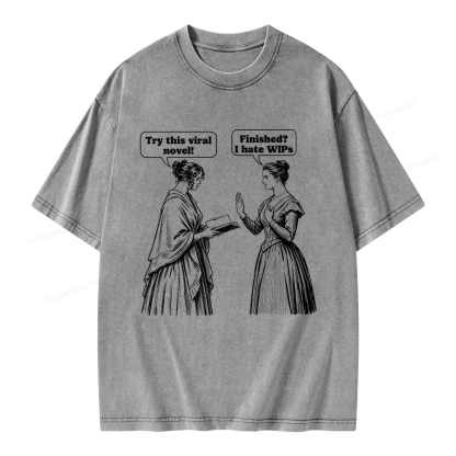 Pagewing Books Lover Unisex Washed T-shirt