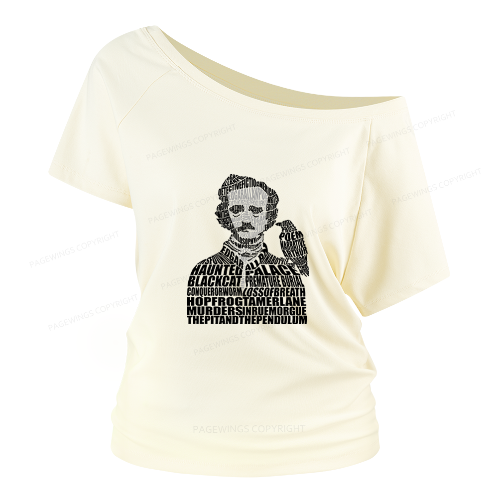 Pagewings Literature Lover Women Off Shoulder T-shirts