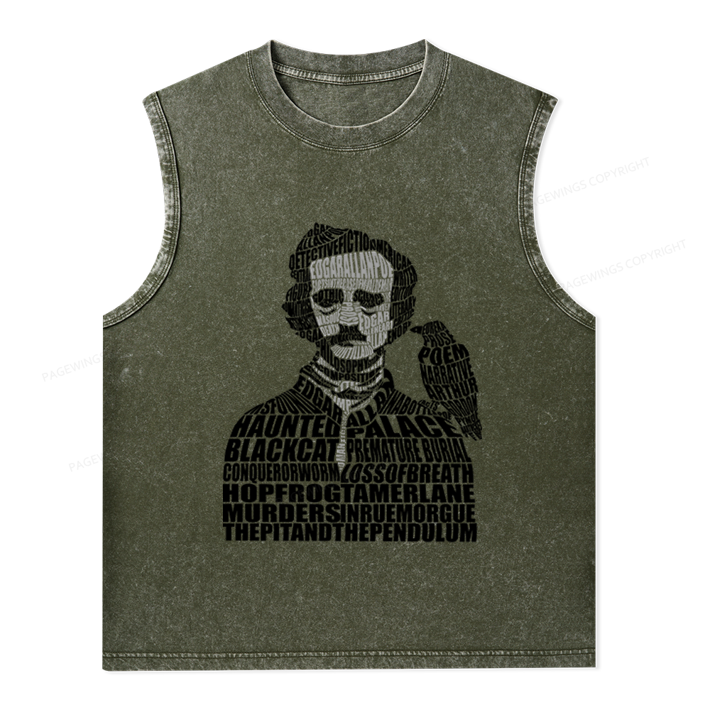 Pagewings Literature Lover Unisex Washed Tank Top