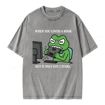 Pagewing When You Loved a Book Unisex Washed T-shirt