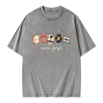 Pagewing Never Forget Unisex Washed T-shirt