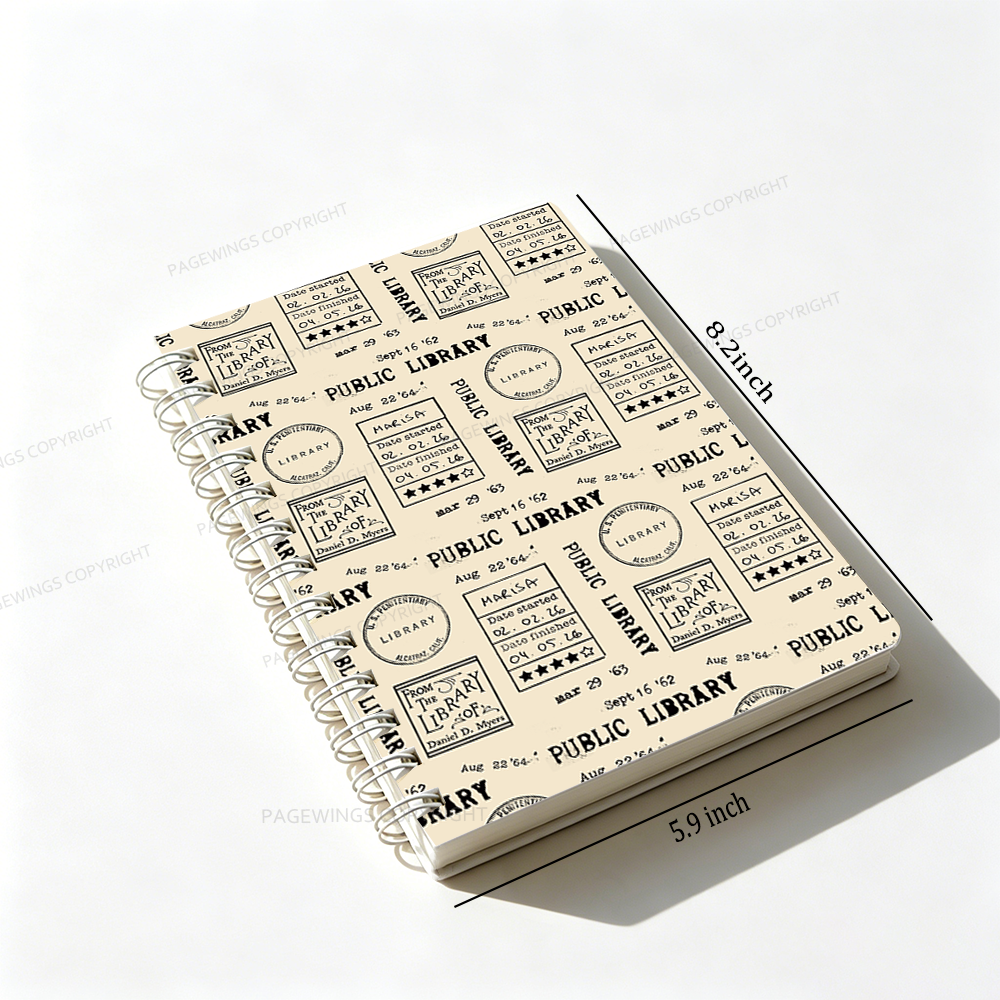 Pagewings Public Library Spiral Notebook