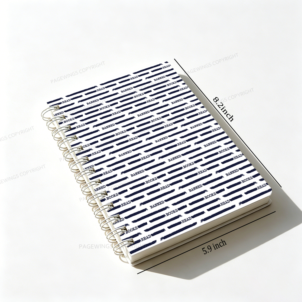 Pagewings Read Banned Books Spiral Notebook