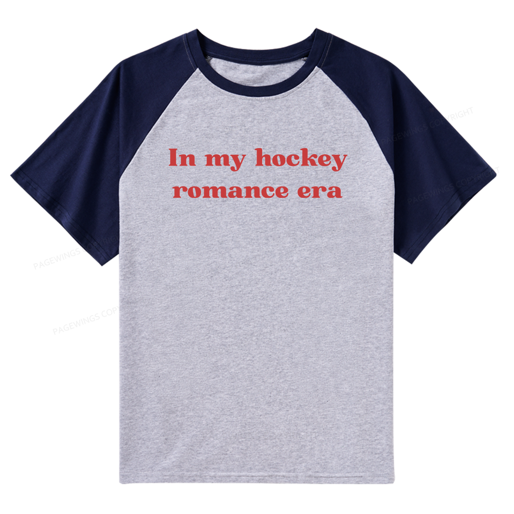 Pagewings Hockey Romance 15930 Bookish Raglan T-shirt