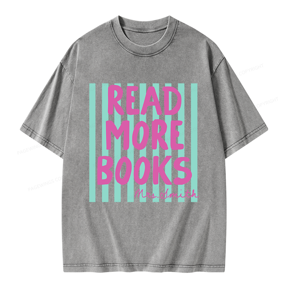 Pagewing Personalized Reading Unisex Washed T-shirt