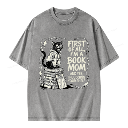 Pagewings I'm A Book Mom Unisex Washed T-shirt