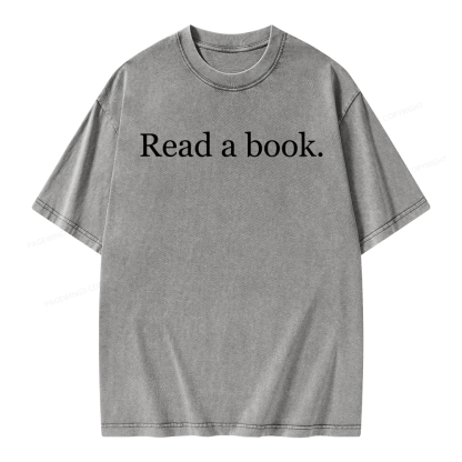 Pagewing Read a Book Unisex Washed T-shirt