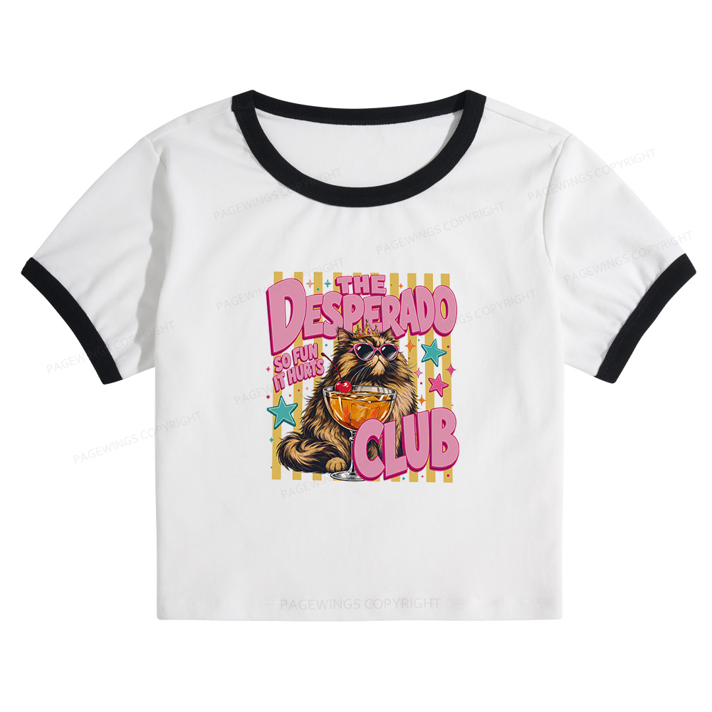 Pagewings Desperado Club Baby Tee Cropped Ringer T-Shirt