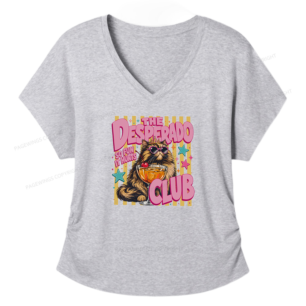 Pagewings Desperado Club Soft Women's Modal V-neck T-shirt  