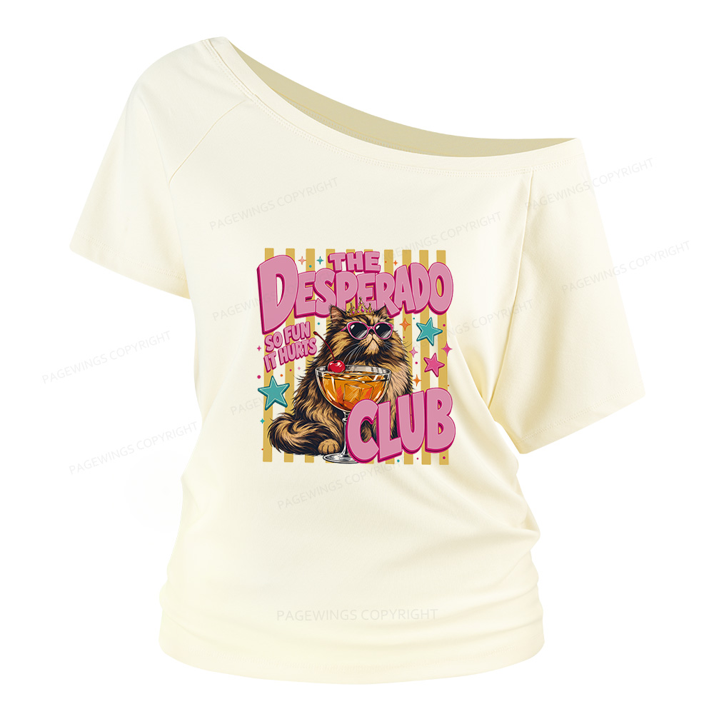 Pagewings Desperado Club Women Off Shoulder T-shirts