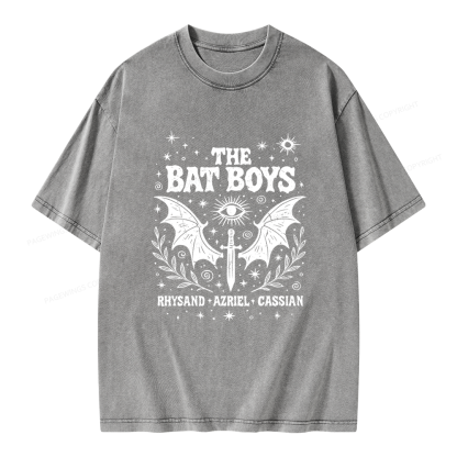 Pagewing Reading Fantasy Bookish Unisex Washed T-shirt