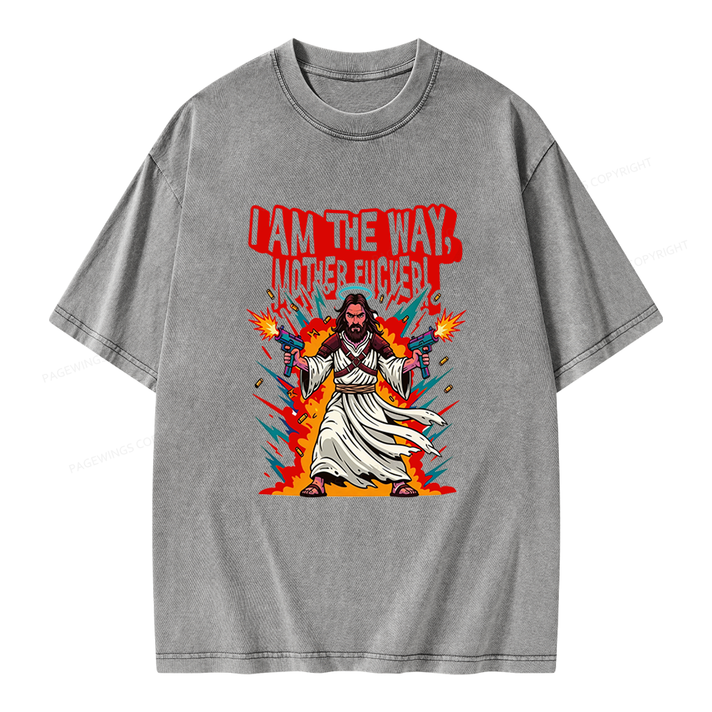 Pagewings I Am The Way Unisex Washed T-shirt