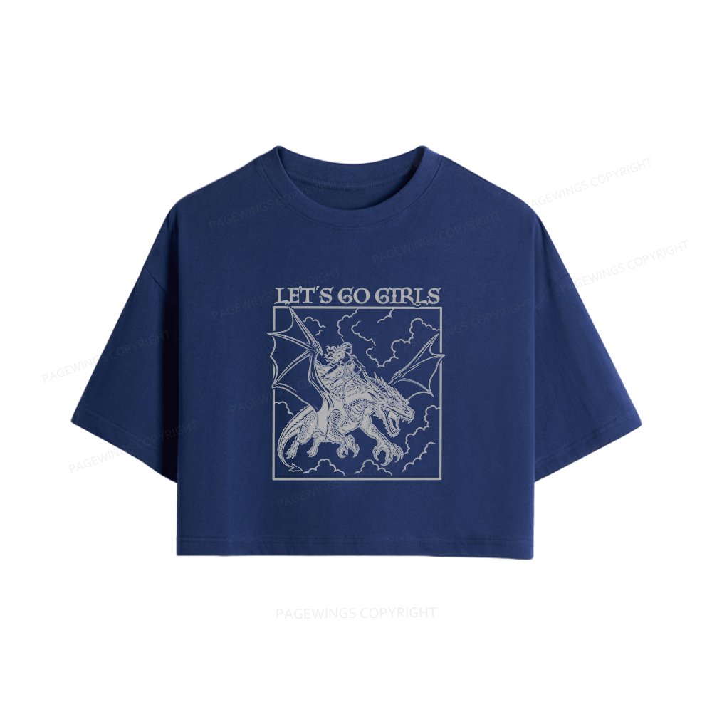 Pagewing Let's Go Girls16145 Book Women Crop Tops