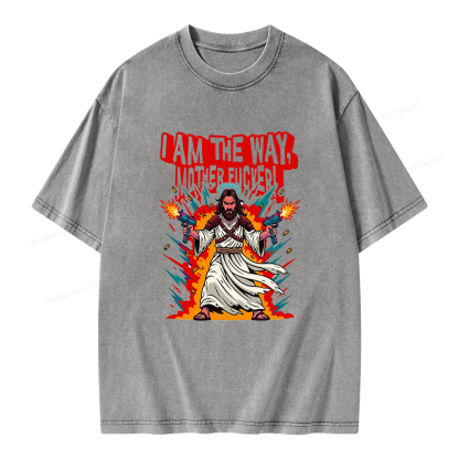 Pagewings I Am The Way Unisex Washed T-shirt