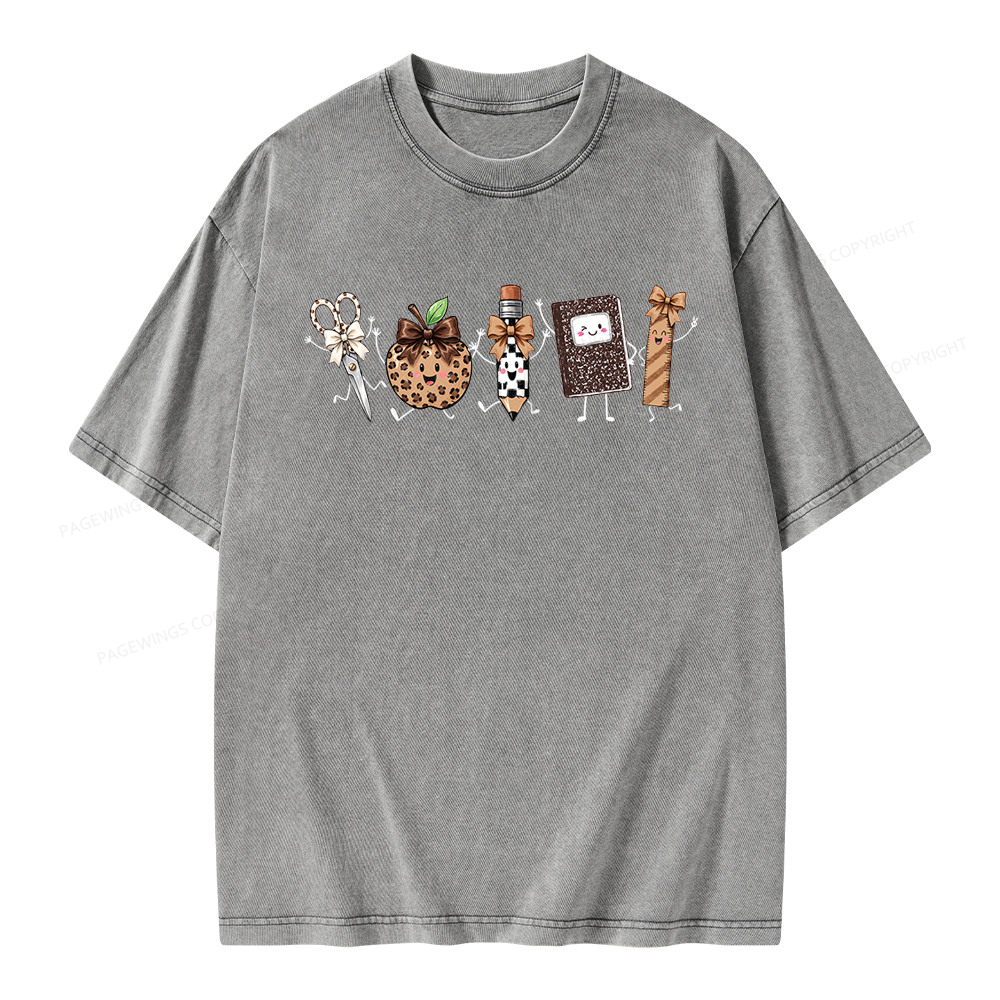 Pagewings It's a Good Day for Learning Unisex Washed T-shirt
