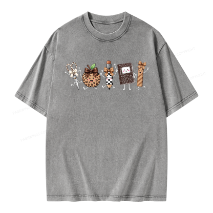 Pagewings It's a Good Day for Learning Unisex Washed T-shirt