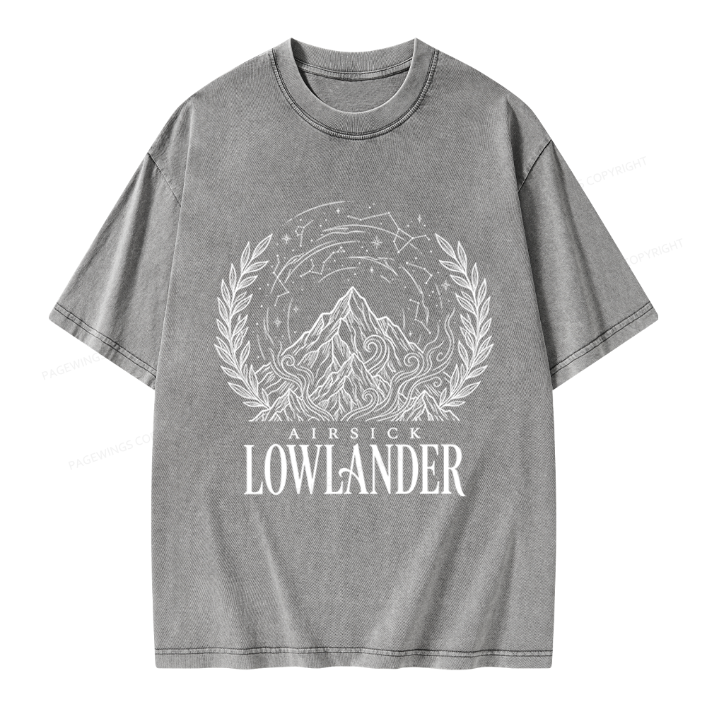 Pagewings Fantasy Books Lover Unisex Washed T-shirt