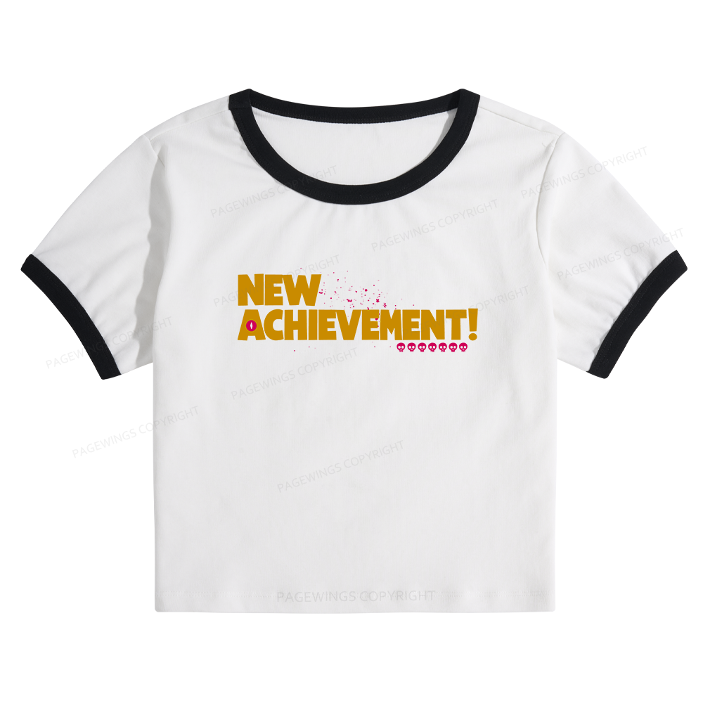 Pagewings New Achievement 12016 Bookish Baby Tee Cropped Ringer T-Shirt