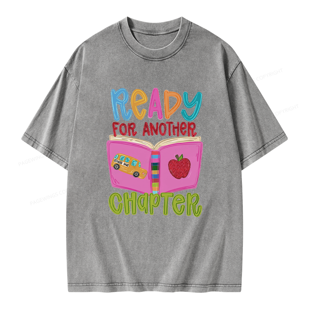 Pagewings Ready for Another Chapter Unisex Washed T-shirt