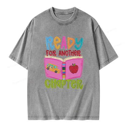Pagewings Ready for Another Chapter Unisex Washed T-shirt