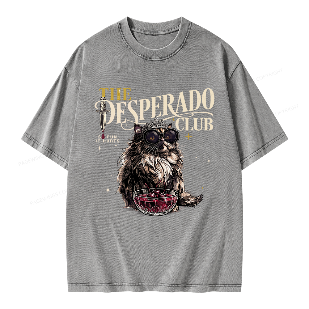 Pagewings The Desperado Club Unisex Washed T-shirt