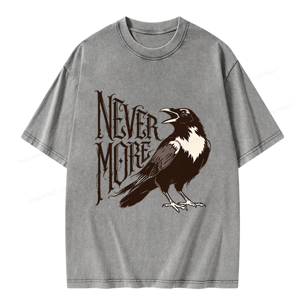 Pagewing Nevermore Unisex Washed T-shirt