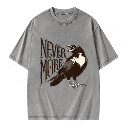 Pagewing Nevermore Unisex Washed T-shirt