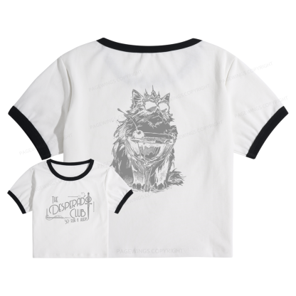 Pagewings The Desperado Club 15304 Bookish Baby Tee Cropped Ringer T-Shirt