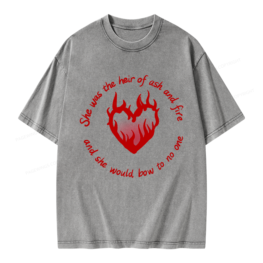 Pagewing Fantasy Book Lover Unisex Washed T-shirt