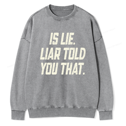Pagewings Is Lie Liar Told You That Unisex Washed Sweatshirt