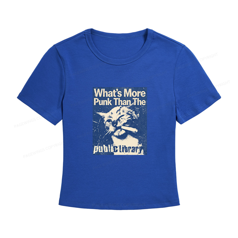 Pagewings What's More Punk Than The Public Library Women's Baby Tee