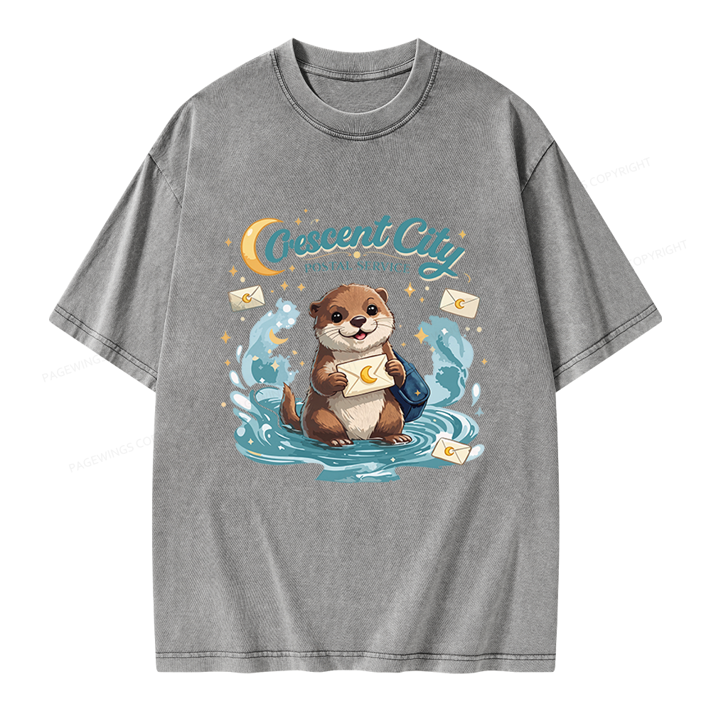 Pagewings Fantasy Book Lover Unisex Washed T-shirt