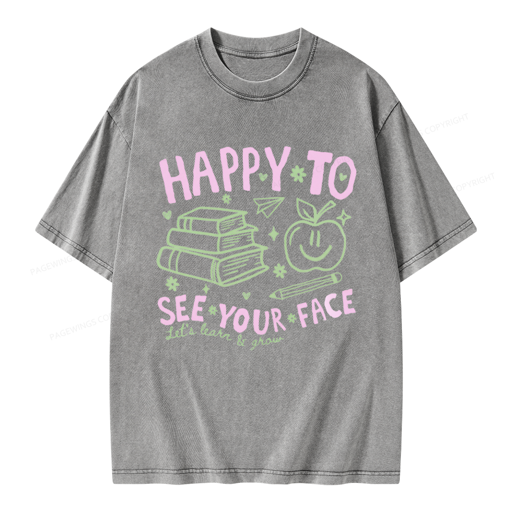Pagewings Back to School Unisex Washed T-shirt