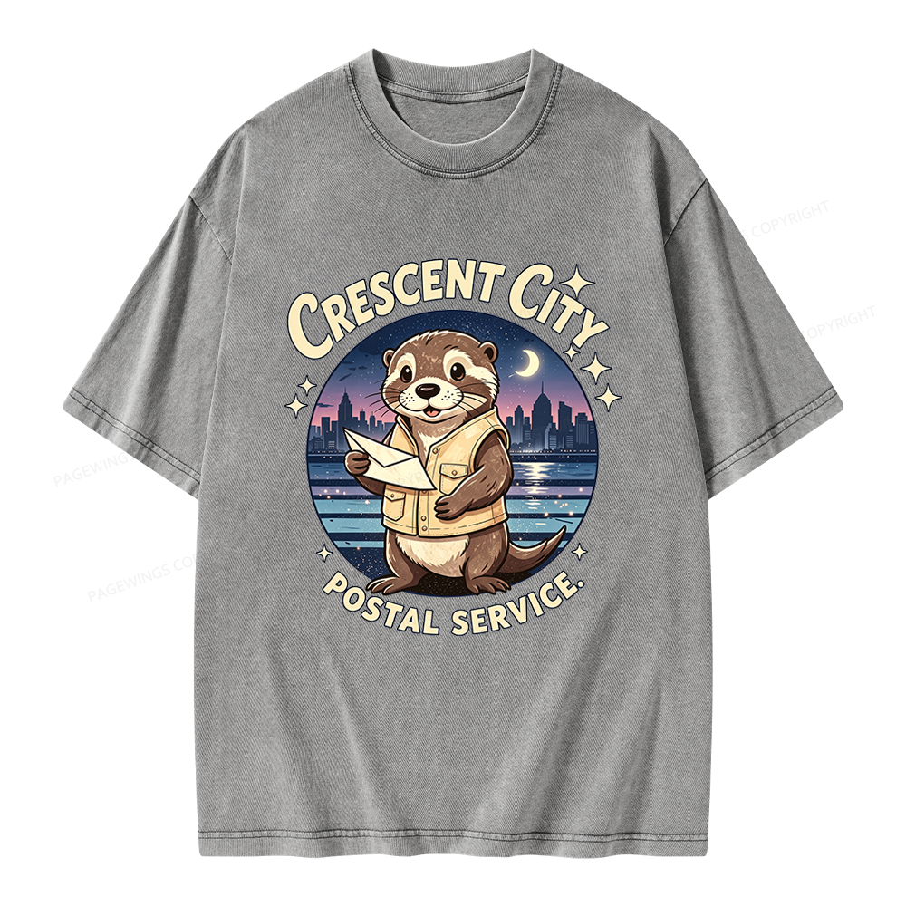 Pagewings Fantasy Reader Unisex Washed T-shirt