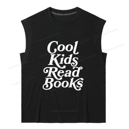 Pagewings Cool Kids Read Books11346 Bookish Women's Heather Tank Top