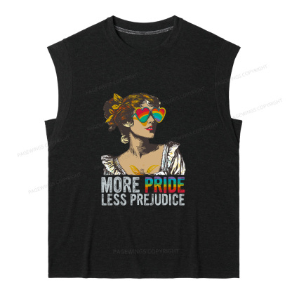 Pagewings More Pride Less Prejudice11676 Bookish Women's Heather Tank Top