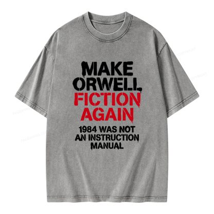 Pagewings Dystopian Book Lover Unisex Washed T-shirt