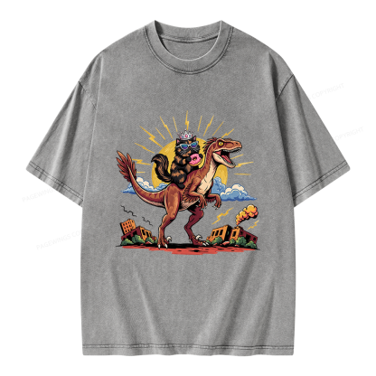 Pagewings Sci Fi Bookish Unisex Washed T-shirt