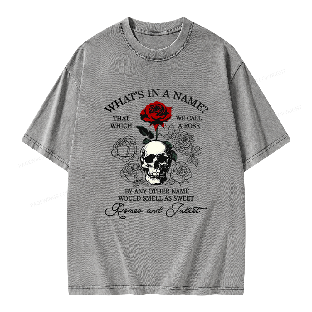 Pagewings Romance Book Unisex Washed T-shirt