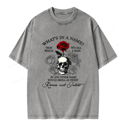 Pagewings Romance Book Unisex Washed T-shirt