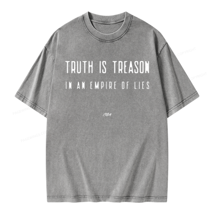 Pagewings Dystopian Book Lover Unisex Washed T-shirt