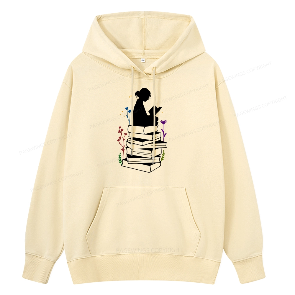 Pagewings Girl Reading Unisex Classic Hoodie