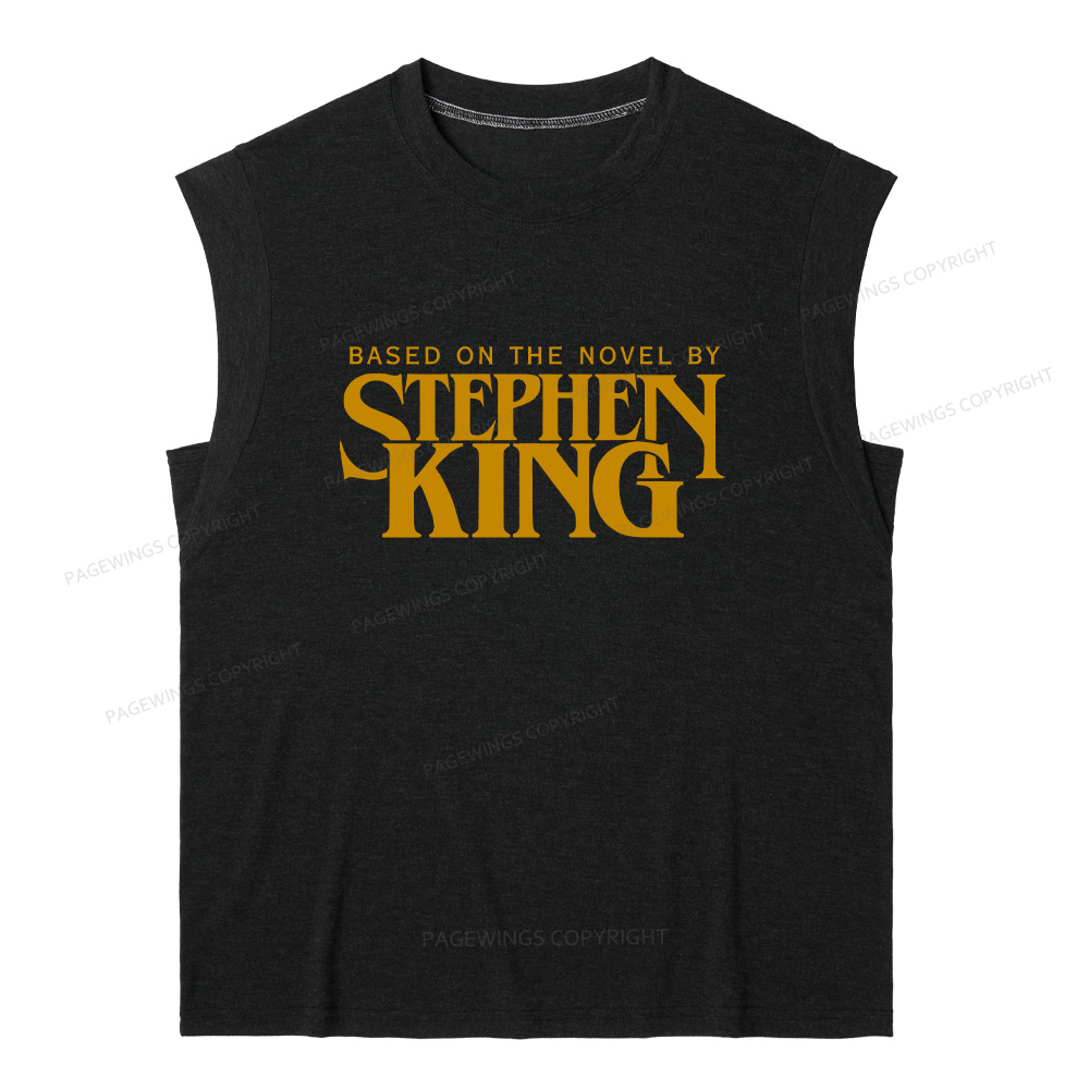 Pagewings Based On A Novel By Horror Writer 12416 Bookish Women's Heather Tank Top