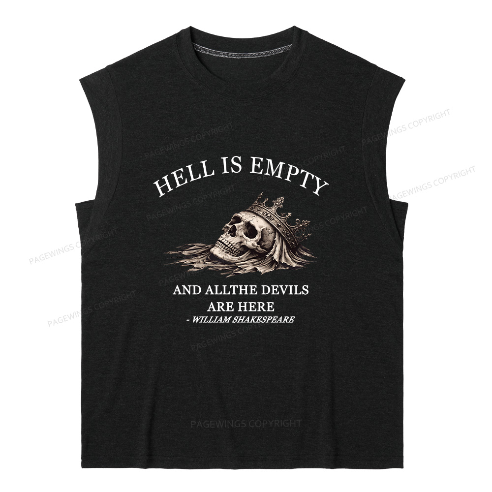 Pagewing Hell Is Empty And All The Devils Are Here16170 Bookish Women's Heather Tank Top