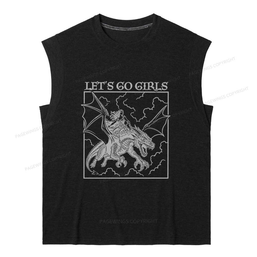Pagewing Let's Go Girls16145 Bookish Women's Heather Tank Top