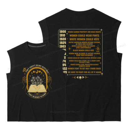 Pagewing They Didn't Burn16196 Bookish Women's Heather Tank Top