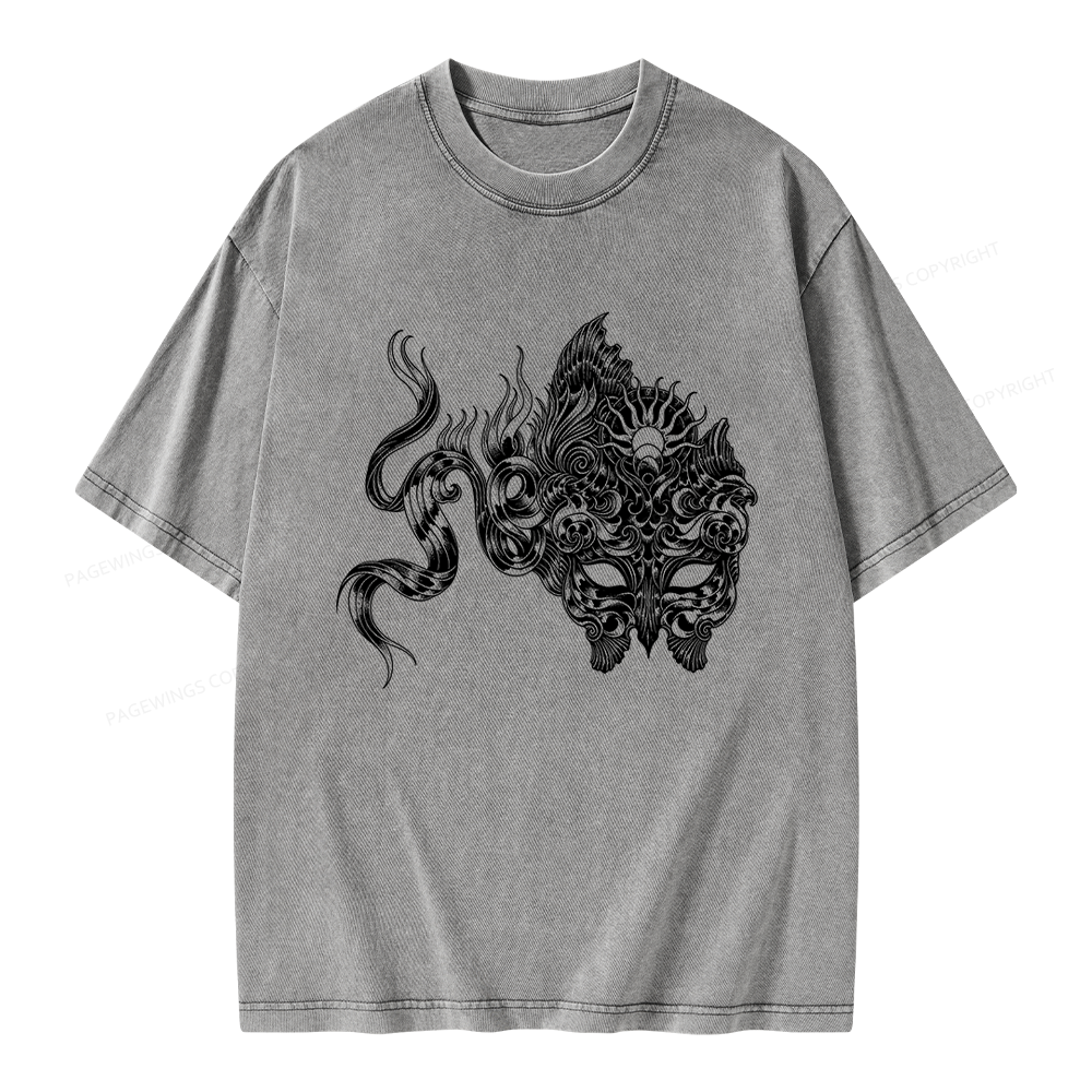 Pagewings Fantasy Bookish Unisex Washed T-shirt