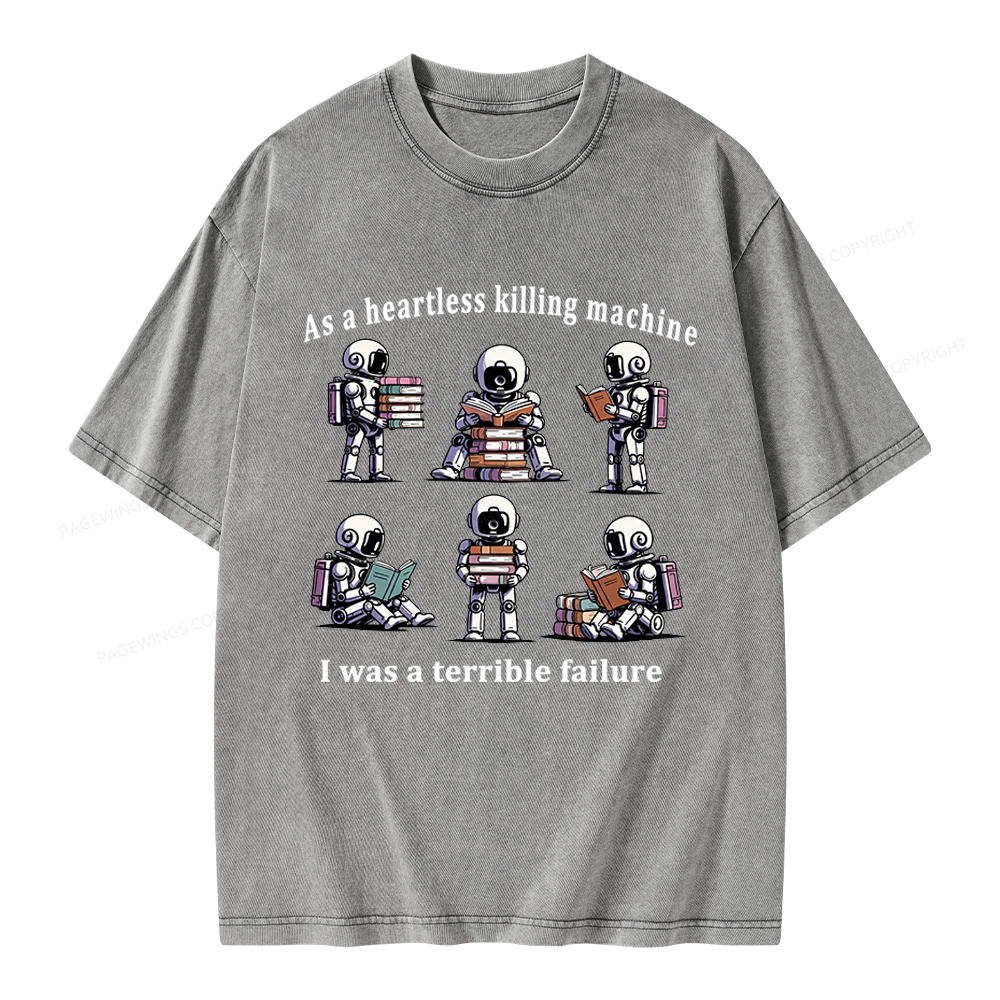 Pagewings Sci Fi Bookish Unisex Washed T-shirt